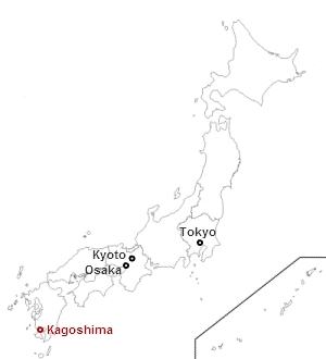 Dove si trova Kagoshima in Giappone