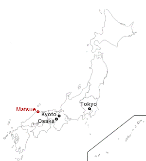 Dove si trova Matsue in Giappone