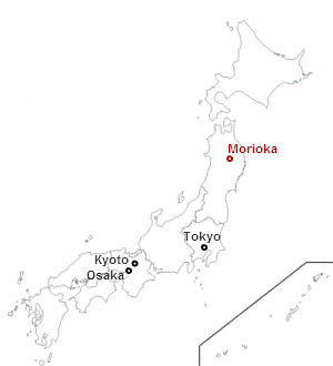 Dove si trova Morioka in Giappone