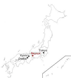 Dove si trova Nagoya in Giappone
