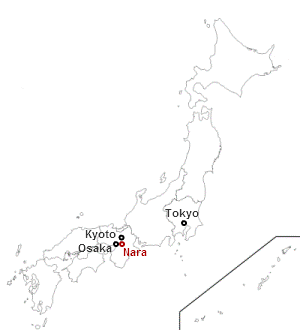 Dove si trova Nara: localizzazione