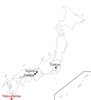 Dove si trova Yakushima in Giappone