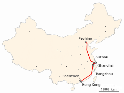 Itinerario di viaggio di dieci giorni in Cina tra Pechino e Hong Kong via Shanghai