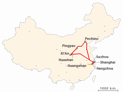 Itinerario di viaggio di due settimane in Cina: circuito classico Pechino-Xi'An-Shanghai