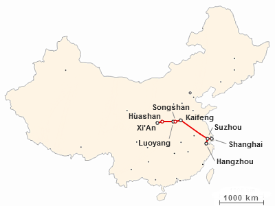 Viaggio tra Shanghai e Xi'An: itinerario di 2 settimane con tappe a Kaifeng, Songshan, Luoyang, Huashan