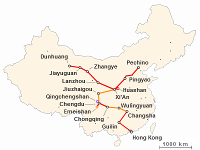 Itinerario di viaggio in Cina di 5 settimane: da Hong Kong a Pechino passando per l'interno del paese