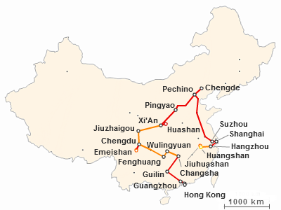 Viaggio in Cina: itinerario di 35 giorni