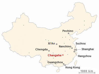 Dove si trova Changsha in Cina