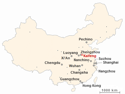 Dove si trova Kaifeng in Cina