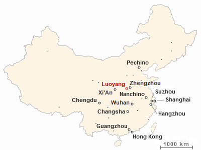 Dove si trova Luoyang in Cina