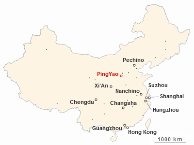 Dove si trova Pingyao in Cina