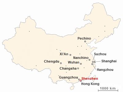 Dove si trova Shenzhen in Cina