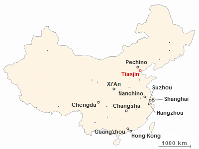 Dove si trova Tianjin in Cina