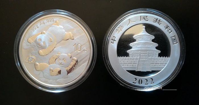 Cosa comprare in Cina: monete d'argento della serie del panda