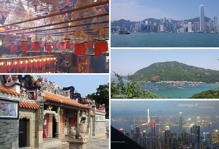 Hong Kong (Cina); alcune delle vedute della città e delle isole nei dintorni