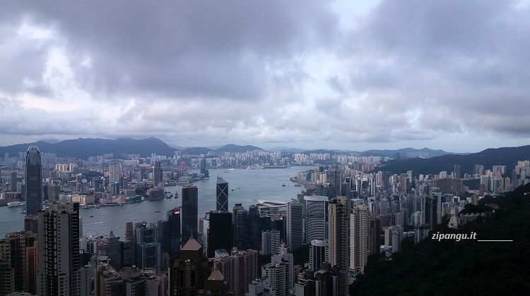 Hong Kong; Caolun e l'Isola di Hong Kong viste dalla Cima Taiping