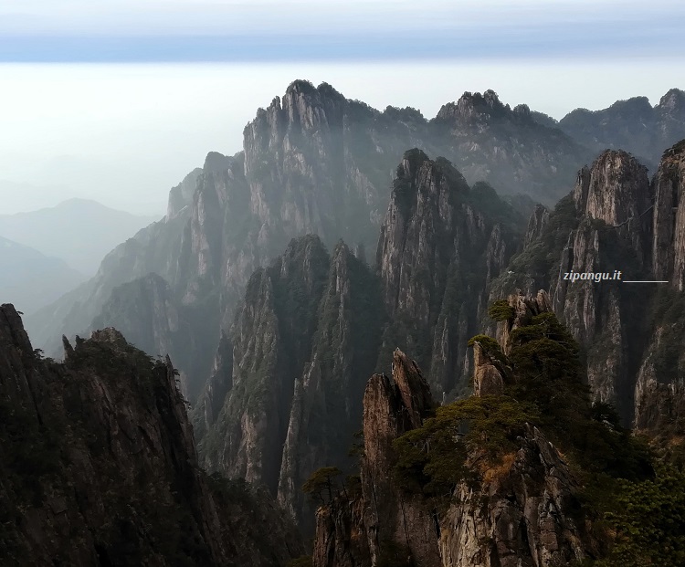 Cina: Monte Huangshan (Monte Giallo)