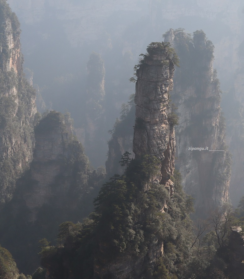 Zhangjiajie (Hunan, Cina); veduta del Parco Forestale Nazionale di Wulingyuan