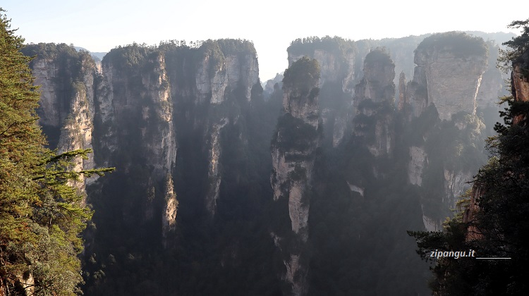 Zhangjiajie (Cina); il Parco Forestale Nazionale di Wulingyuan