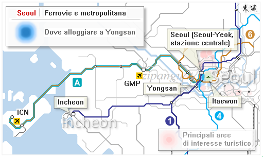 Seoul, dove dormire a Itaewon e nel resto di Yongsan: mappa dei migliori quartieri dove pernottare