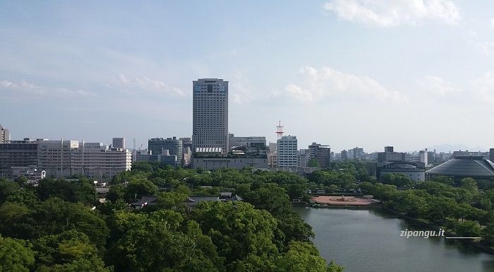 Dove alloggiare a Hiroshima: il centro della città visto dall'alto
