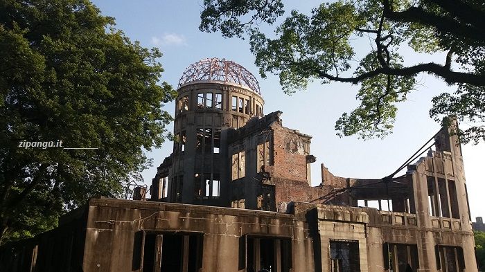 Cosa vedere a Hiroshima: il Genbaku Domu; ciò che resta dell'edificio in cemento e la cupola metallica