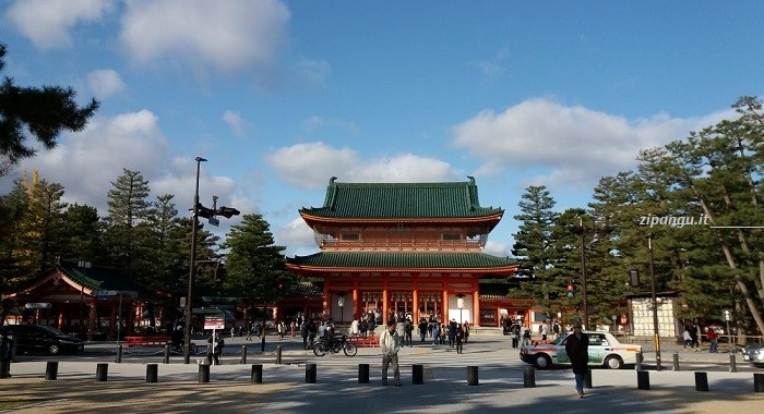 Santuario di Heian (Kyoto): sentiero di accesso