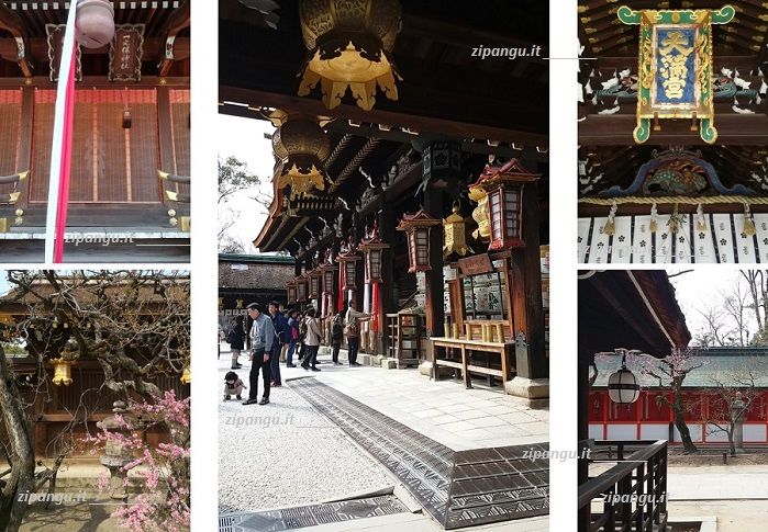 Giappone: Kyoto Kitano-Tenmangu (Kyoto): uno degli scenari più belli della fioritura dei pruni in Giappone