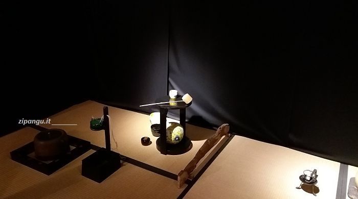 Cerimonia del tè in Giappone: oggetti del chado presso il Kodai-Ji, a Kyoto