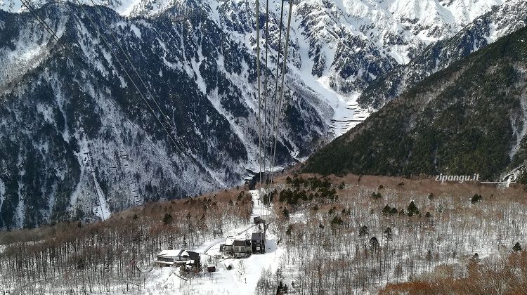 Okuhida (Hida-Takayama): Funivia di Shin-Hotaka; veduta del paesaggio montano circostante