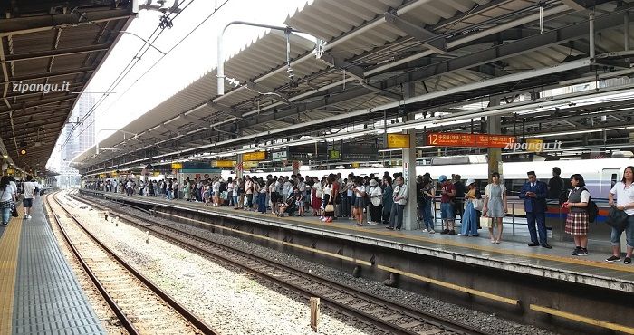 Stazione di Shinjuku (Tokyo): una delle stazioni più trafficate delle reti ferroviaria e della metropolitana della capitale giapponese