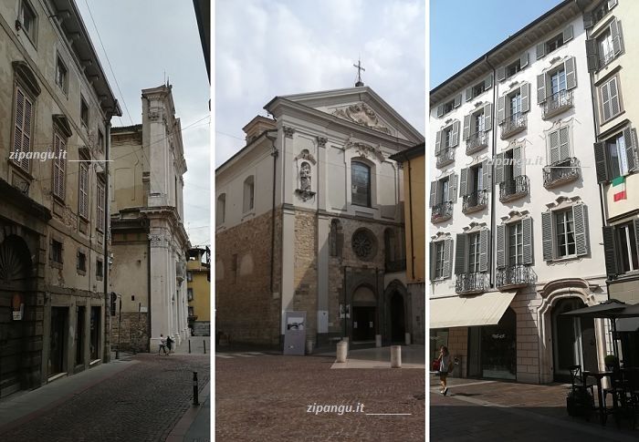 Da vedere a Bergamo Bassa: percorso nella zona pedonale vicina a Piazza Pontida