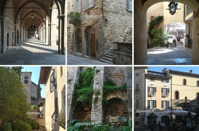 Fine-settimana a Bergamo: itinerario nella Città Alta; vie e piazze del centro storico