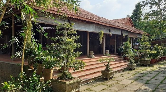 Una locanda a conduzione familiare (nha nghi) nel Delta del Mekong